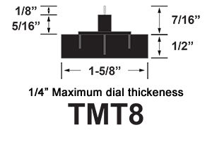 Thermometer Movement, 7/16 Maximum Dial Thickness