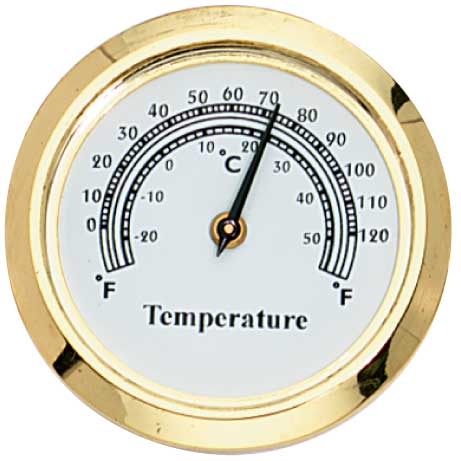 Mini Thermometer 1-7/16 Clock Fitup