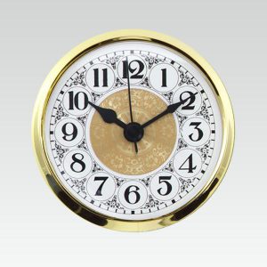 2 3/4 in. (73mm) Economy Quartz Clock Fit-Ups with Bevel Edge Bezel