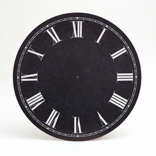 4 1/2 in. Antique Clock Dials-Retro Black Roman-D412RBR