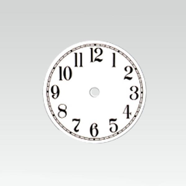 6 in. White Metal Clock Dial