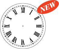 Large Round Styrene Clock Dials