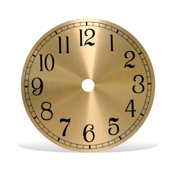 Round Metal Clock Dials