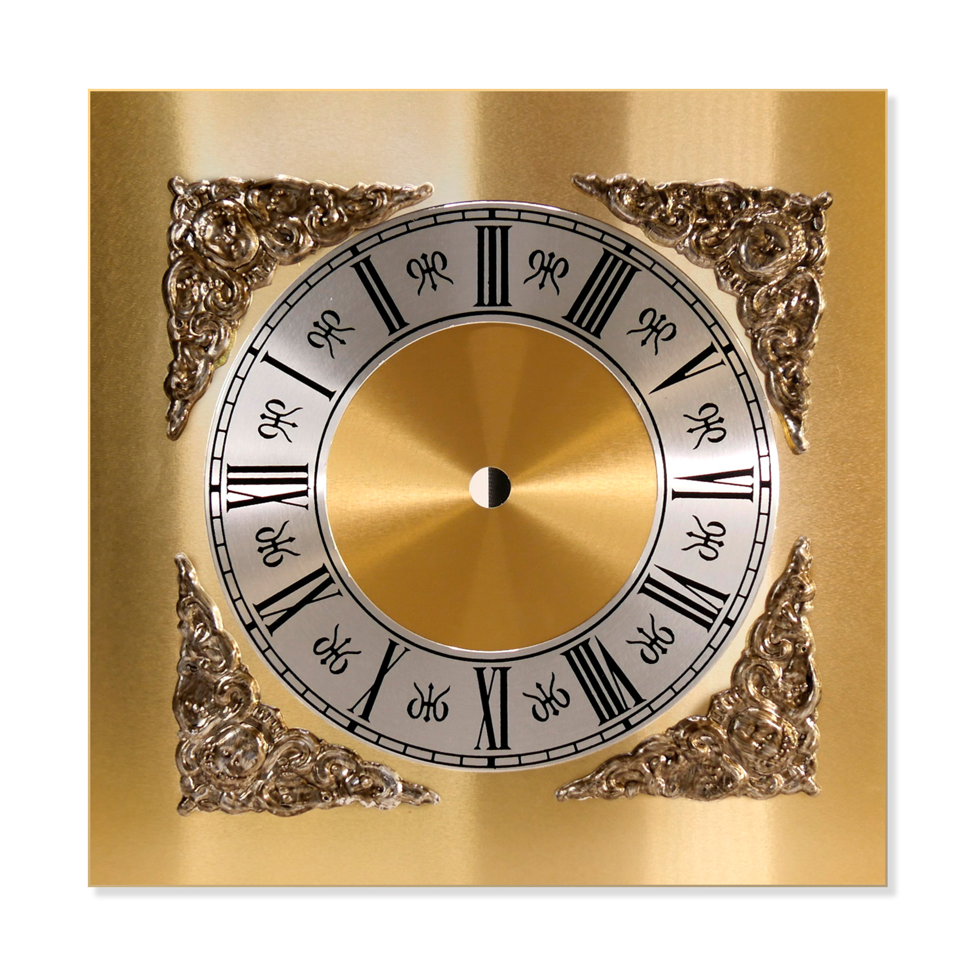 Square Metal Clock Dials